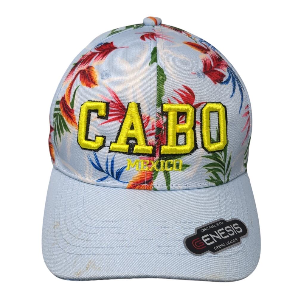 Cabo Mexico Genesis Baseball Cap Multicolor One Size Adjustable Floral Print